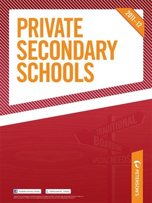 cover image of Private Secondary Schools
